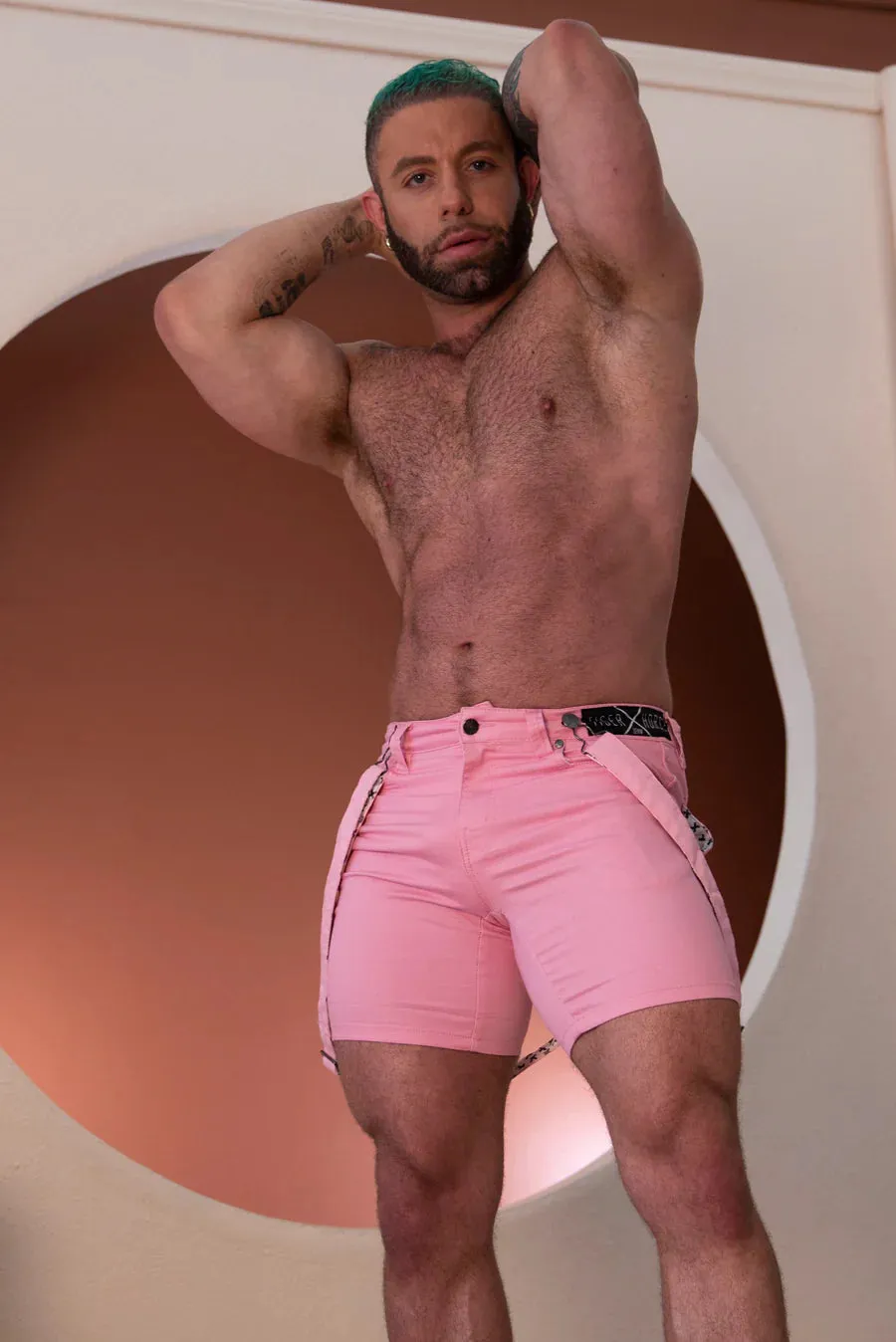 Willem Strapped Shorts (Pink)