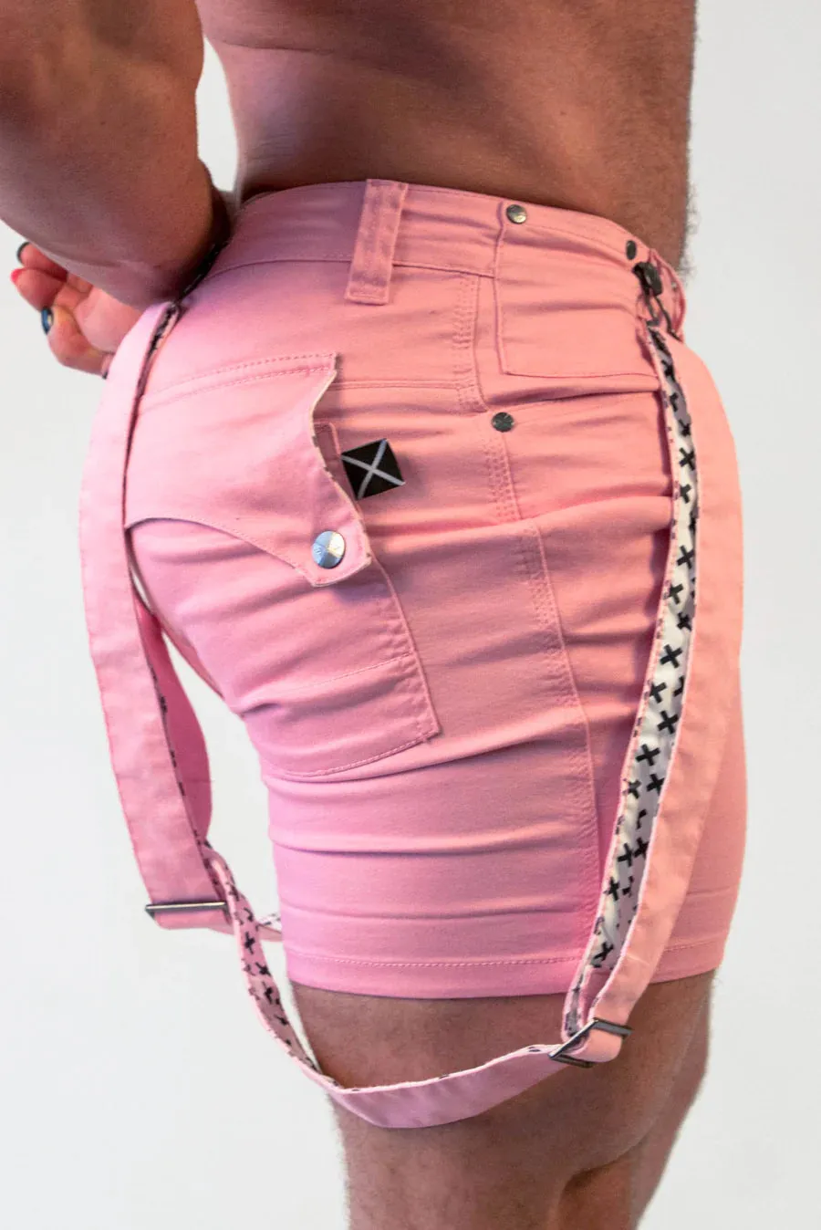 Willem Strapped Shorts (Pink)