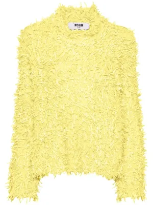 Yellow Fluffy Sweater