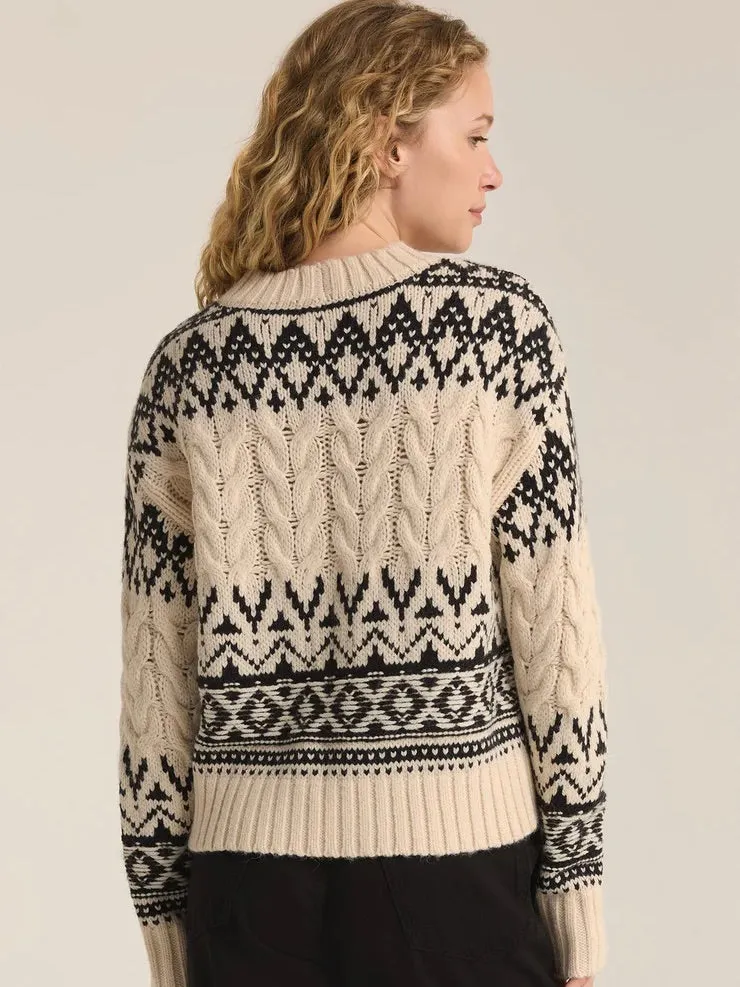 {Z Supply} Garland Fairisle Sweater