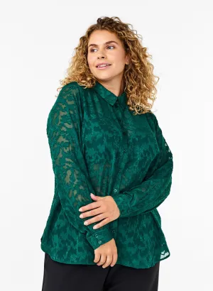 Zizzi Denita Shirt in Green